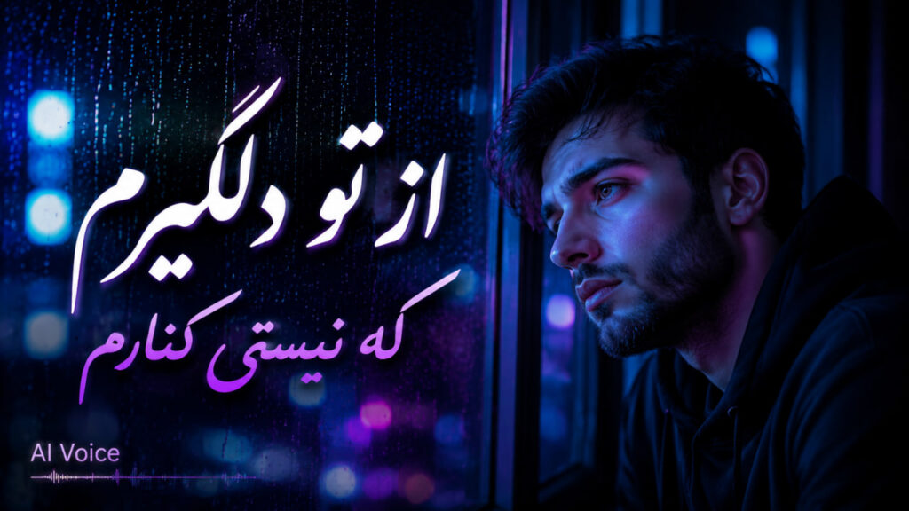 آهنگ از تو دلگیرم که نیستی کنارم هوش مصنوعی