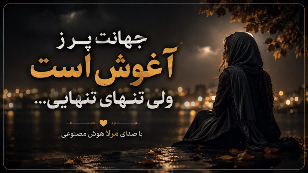 آهنگ جهانت پر ز آغوش است ولی تنهای تنهایی