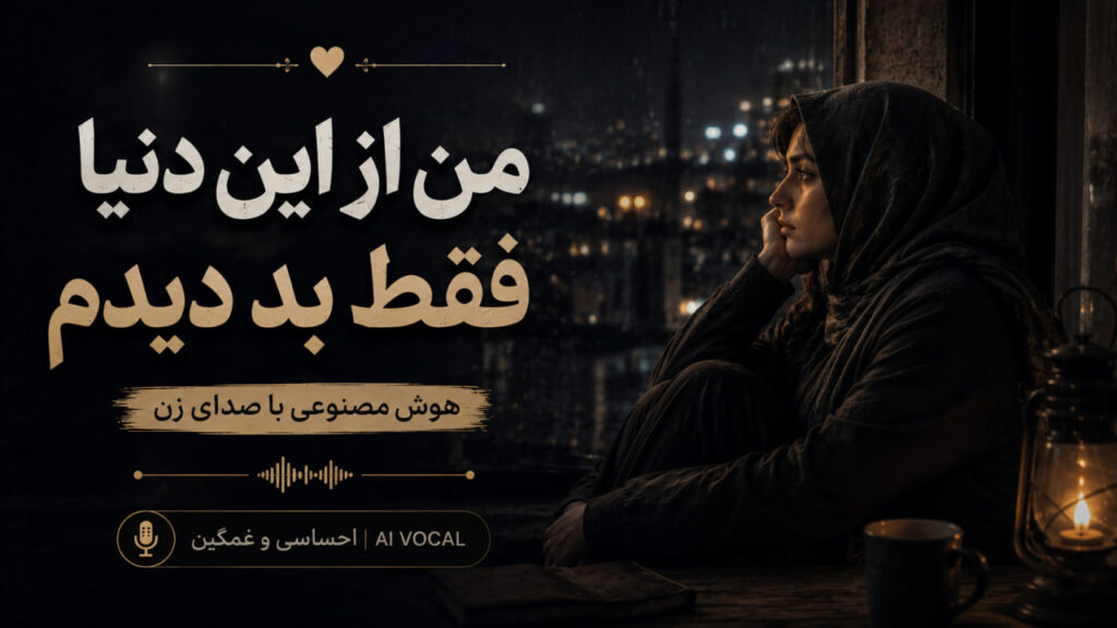 آهنگ من از این دنیا فقط بد دیدم هوش مصنوعی