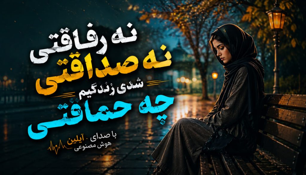 آهنگ نه رفاقتی نه صداقتی شدی زندگیم چه حماقتی