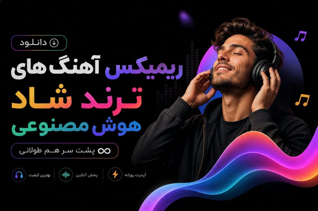 دانلود ریمیکس آهنگ های ترند شاد هوش مصنوعی پشت سر هم طولانی