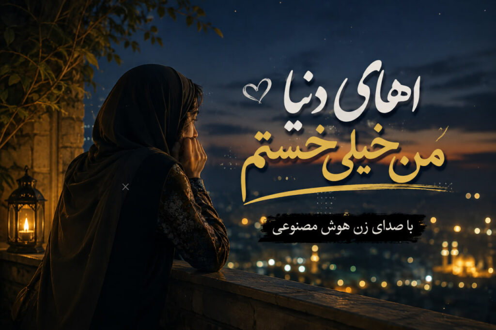 آهنگ اهای دنیا من خیلی خستم با صدای زن هوش مصنوعی