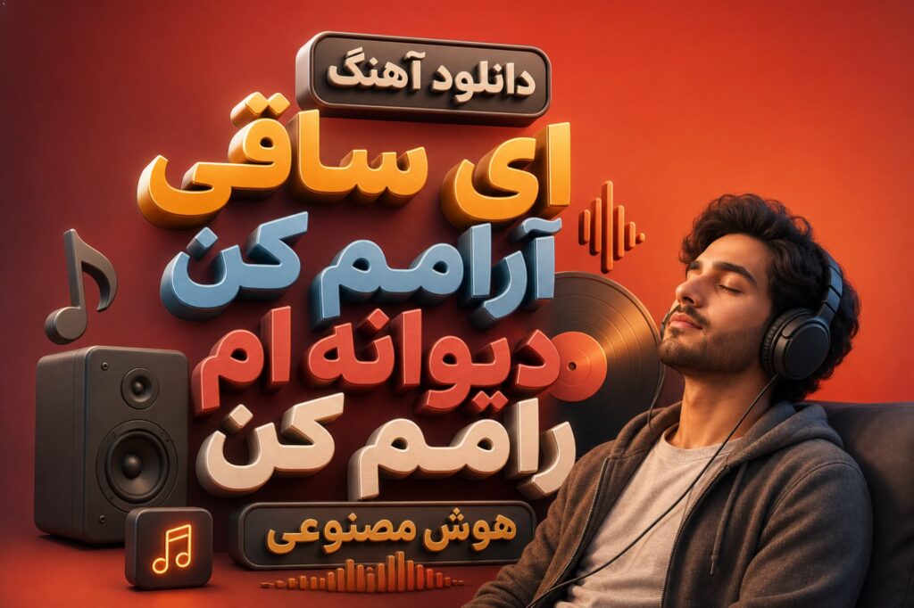 آهنگ ای ساقی آرامم کن دیوانه ام رامم کن