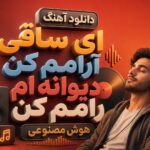 آهنگ “ای ساقی آرامم کن دیوانه ام رامم کن” هوش مصنوعی زن ترند اینستا
