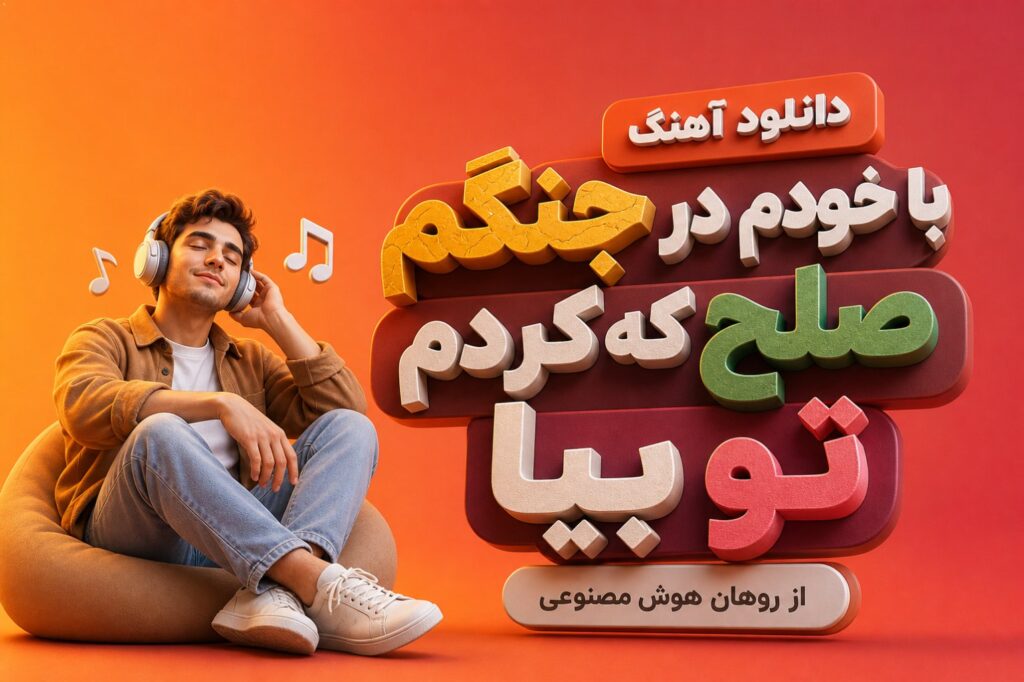 دانلود آهنگ با خودم در جنگم صلح که کردم تو بیا از روهان هوش مصنوعی