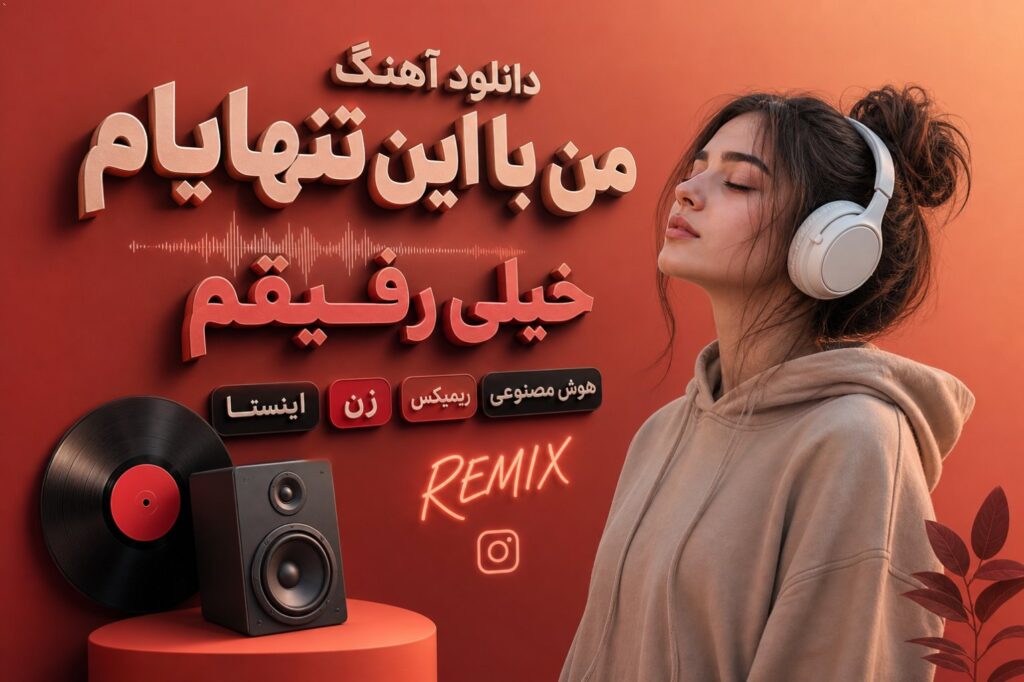 دانلود آهنگ من با این تنهاییام خیلی رفیقم هوش مصنوعی زن ریمیکس اینستا