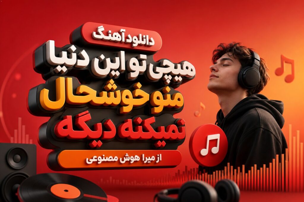 دانلود آهنگ هیچی تو این دنیا منو خوشحال نمیکنه دیگه از میرا هوش مصنوعی