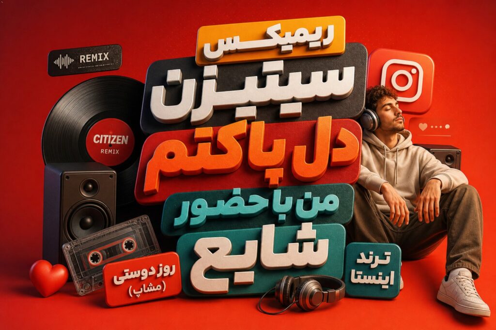ریمیکس سیتیزن دل پاکتم من با حضور شایع | روز دوستی (مشاپ) ترند اینستا