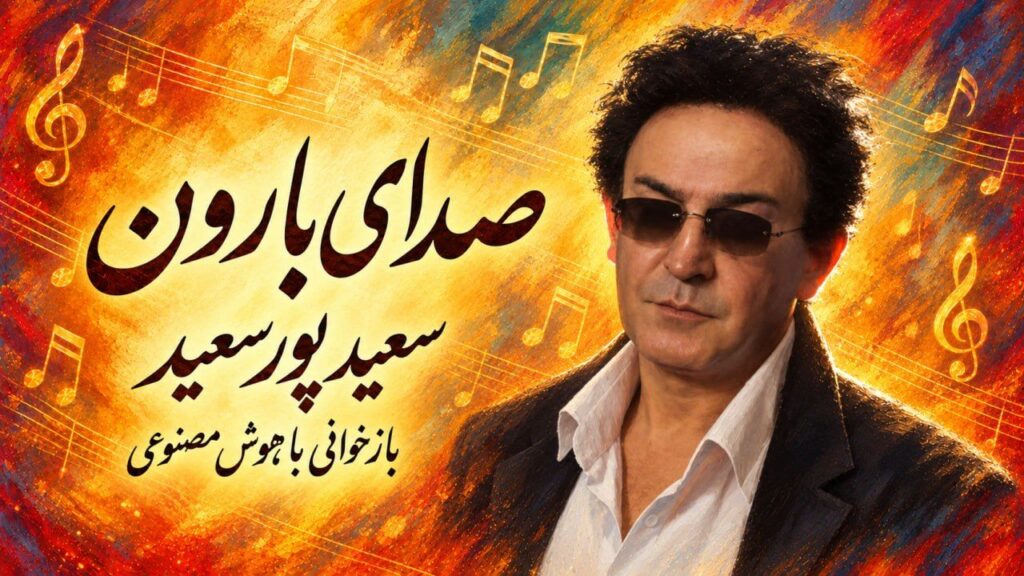 آهنگ من از صدای بارون از دل موج دریا